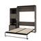 Bestar Orion Queen Murphy Bed and Shelving Unit with Fold-Out Desk (95W), Bark Gray & Graphite 116875-000047 - alternate 9